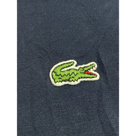 Lacoste V-Neck T-Shirt Men’s Size XL Blue Embroidered Crocodile Logo - Picture 6 of 6